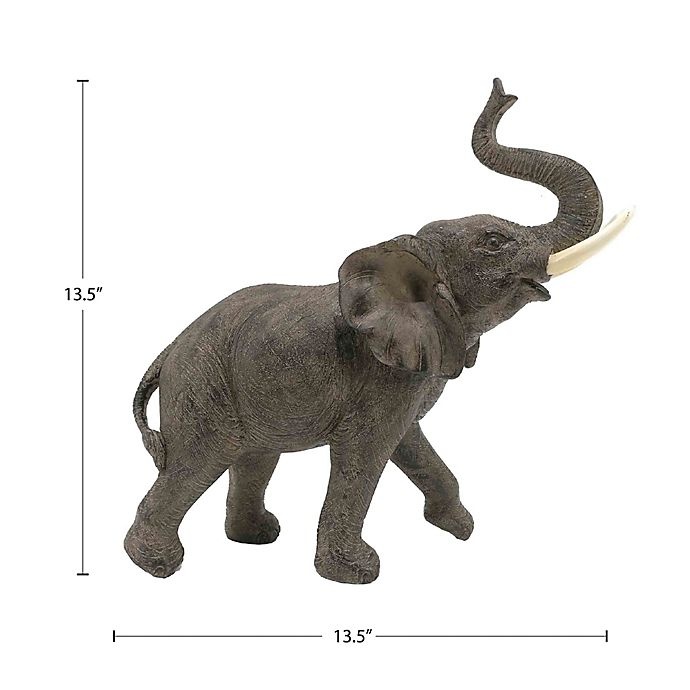 slide 2 of 6, Global Caravan Elephant Statue - Grey, 1 ct