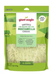Giant Eagle Shredded Mozzarella Cheese
