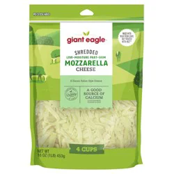 Giant Eagle Shredded Mozzarella Cheese