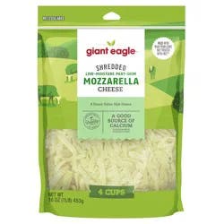 Giant Eagle Shredded Mozzarella Cheese