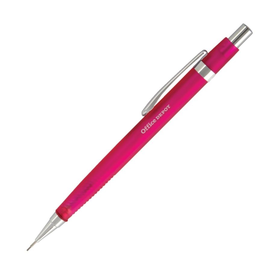 slide 8 of 8, Office Depot Brand Hb Mechanical Pencils, 0.7 Mm, Translucent Assorted Barrel Colors, Pack Of 6 Pencils, 6 ct