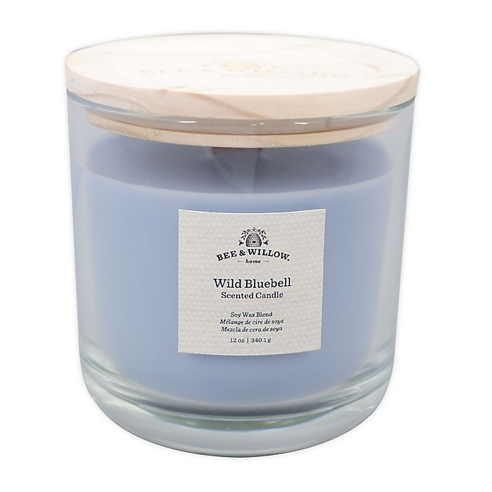 slide 1 of 2, Bee & Willow Home Wild Bluebell Glass Candle, 12 oz