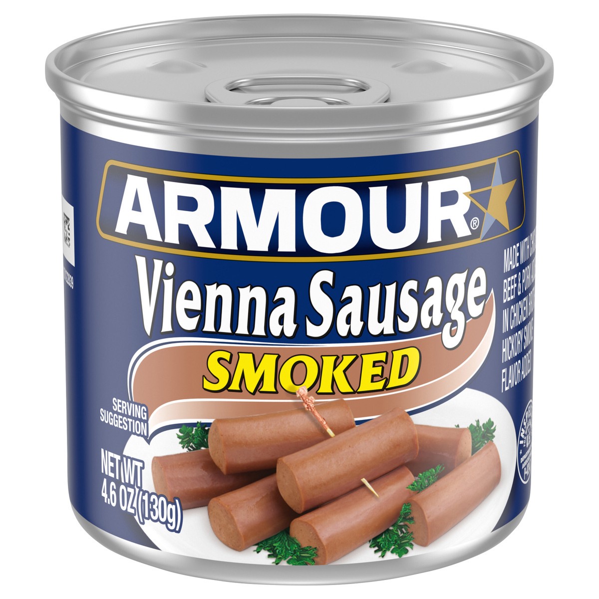 slide 1 of 5, Armour Star Vienna Sausage, Smoked, Canned Sausage, 4.6 OZ, 4.6 oz