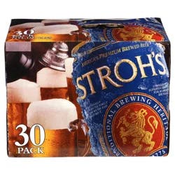 Stroh's Classic Lager Beer 30-12 fl oz Cans