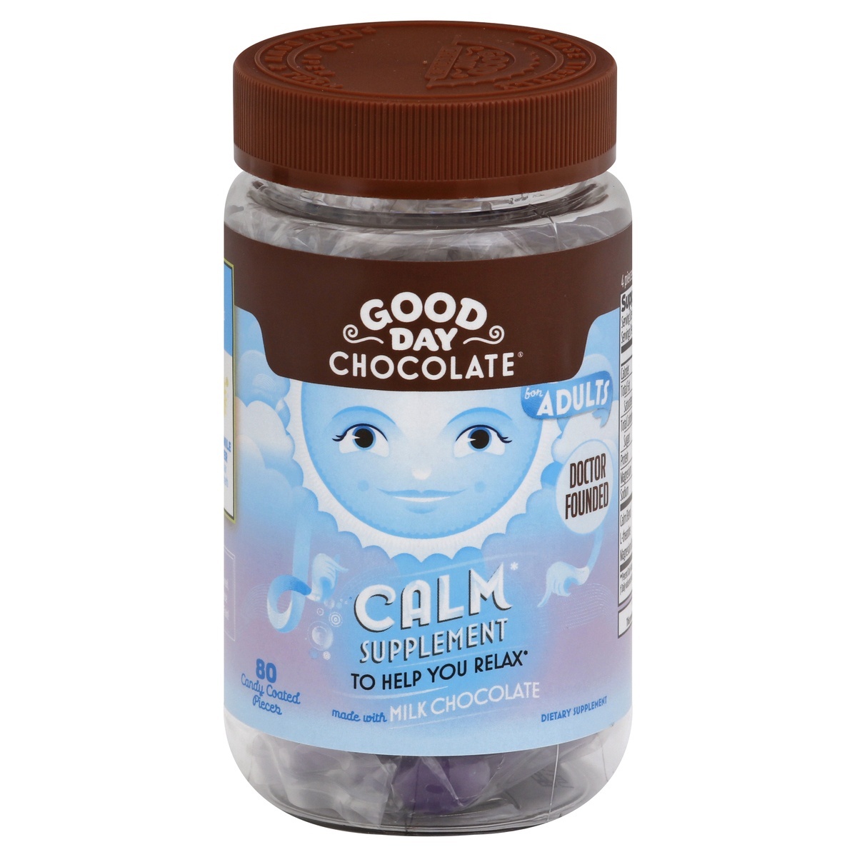 slide 1 of 1, Good Day Chocolate Calm Supplement, 80 ct