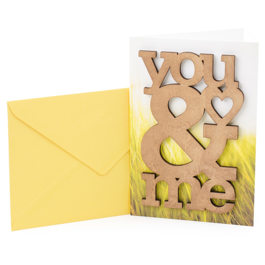 slide 1 of 1, Hallmark Signature You & Me Wooden Anniversary Card S6, 1 ct