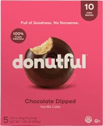 Donutful™ Chocolate Dipped Vanilla Cake Mini Donuts