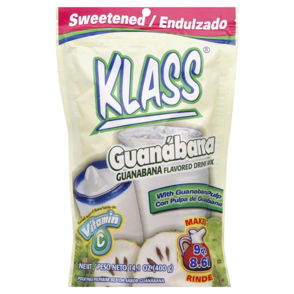 slide 1 of 1, Klass Sweetened Guanabana Flavored Drink Mix - 14.1 oz, 14.1 oz