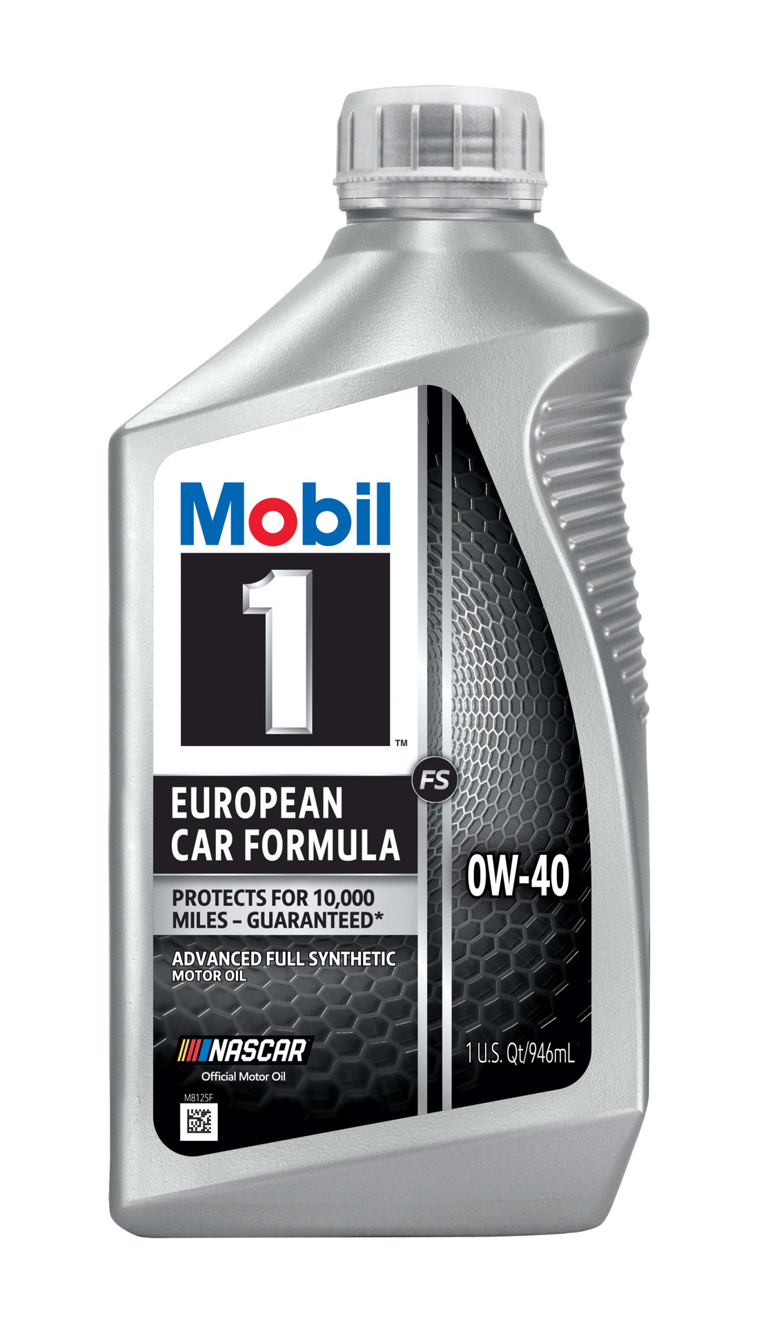 slide 1 of 2, Mobil 1 European Car Formula Mobil 1 FS European Car Formula Full Synthetic Motor Oil 0W-40, 1 Quart, 1 qt