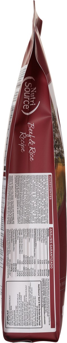 slide 9 of 14, NutriSource For All Life Stages Beef & Rice Recipe Dog Food 26 lb, 26 lb