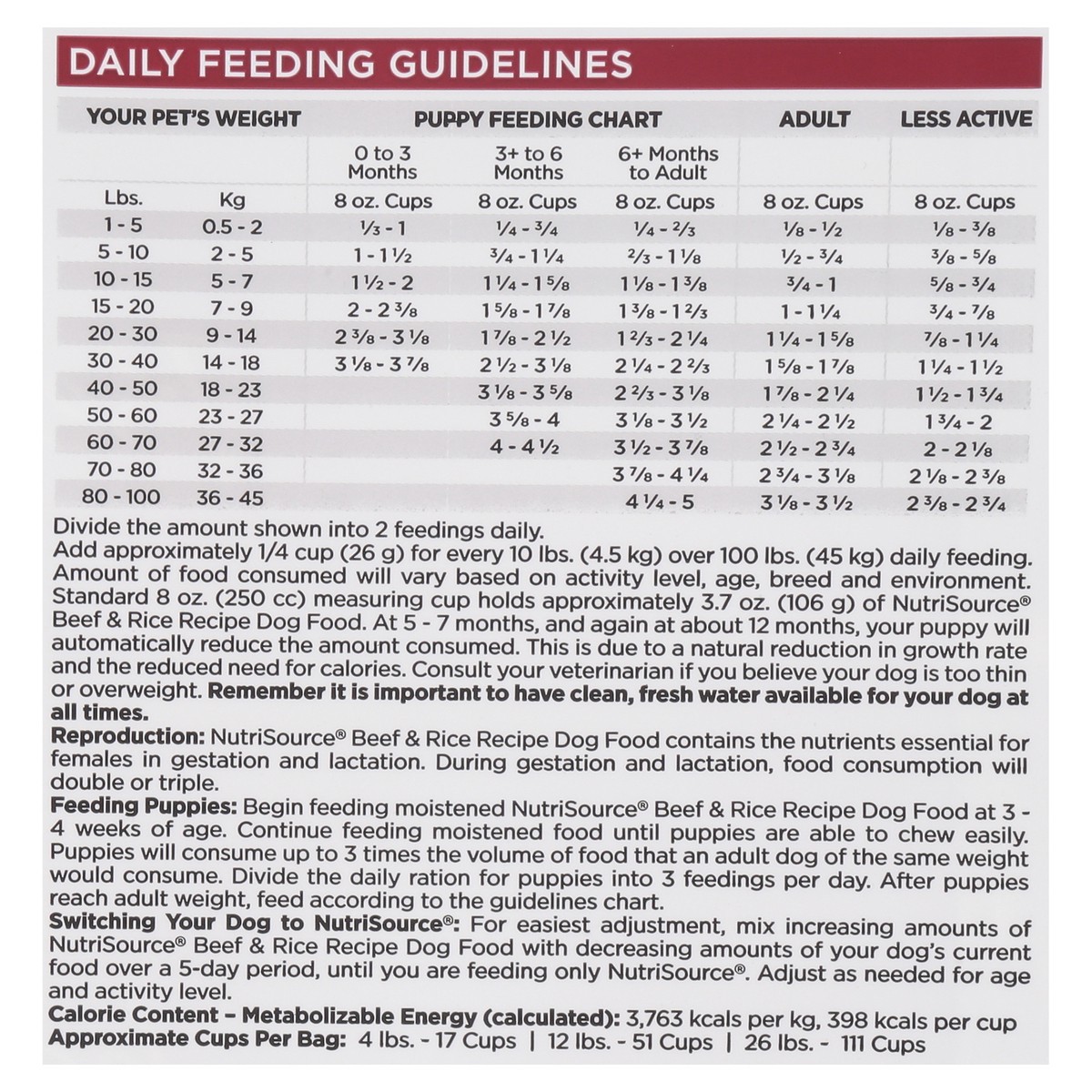 slide 5 of 14, NutriSource For All Life Stages Beef & Rice Recipe Dog Food 26 lb, 26 lb