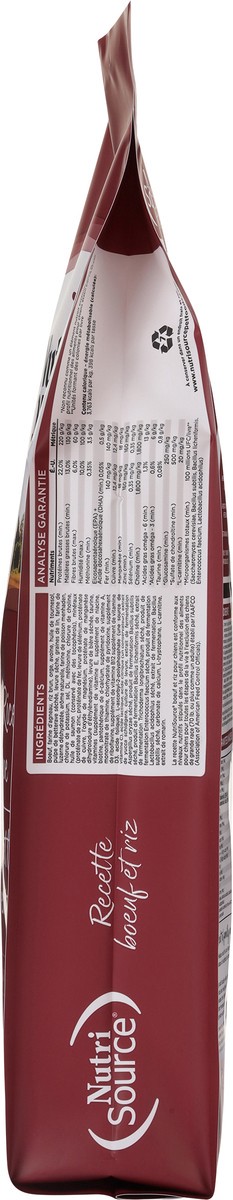 slide 2 of 14, NutriSource For All Life Stages Beef & Rice Recipe Dog Food 26 lb, 26 lb