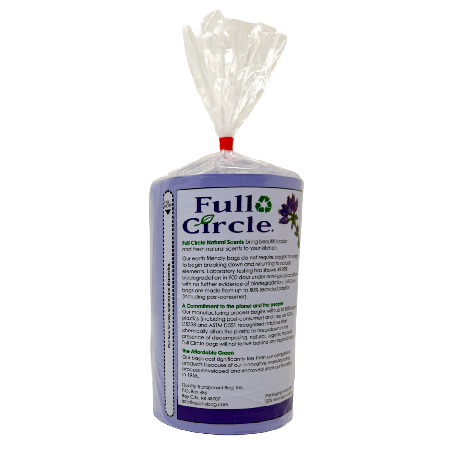 slide 3 of 4, Full Circle Large Tall Scented 13 Gallon Kitchen Bags, 30 ct