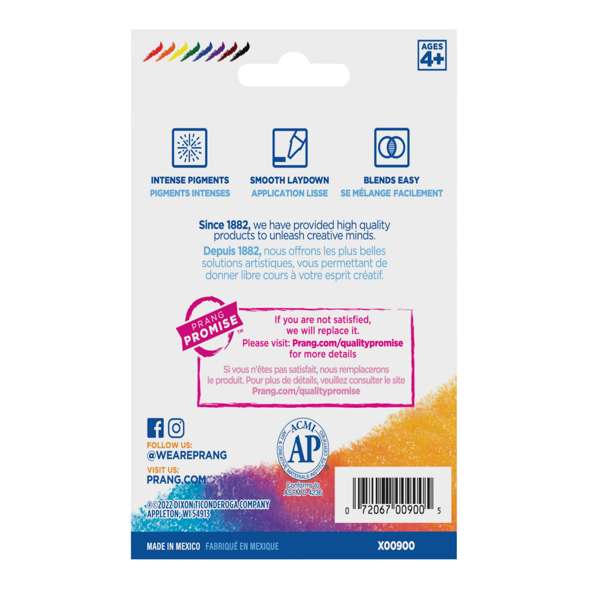 slide 2 of 2, PRANG Crayons, Assorted Colors, Large Size, 8 Count, 8 ct