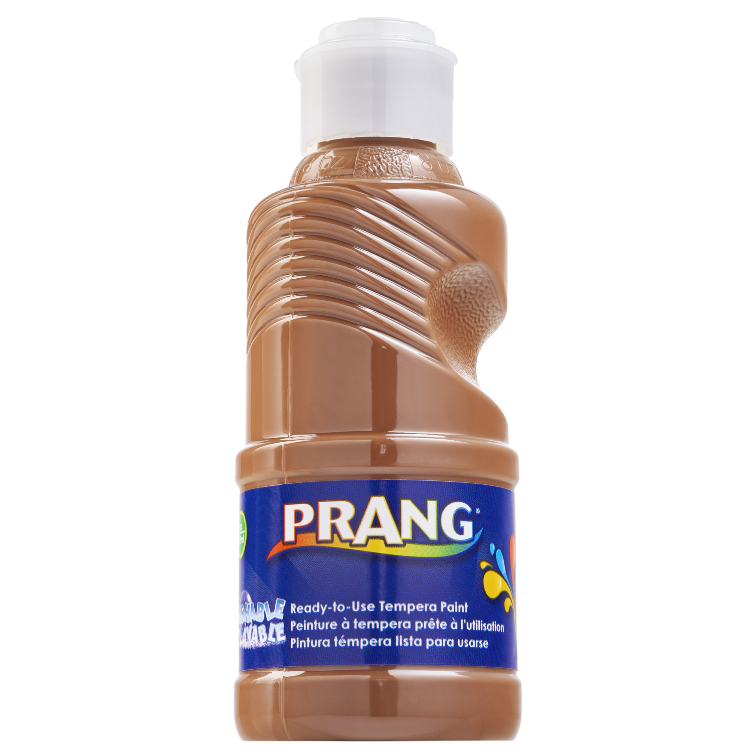 slide 1 of 1, PRANG Washable Tempera Paint, Brown, 8 oz, 8 oz
