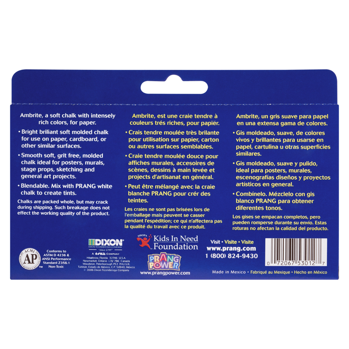 slide 2 of 2, PRANG Ambrite Paper Chalk, Assorted Colors, 12 Count, 12 ct