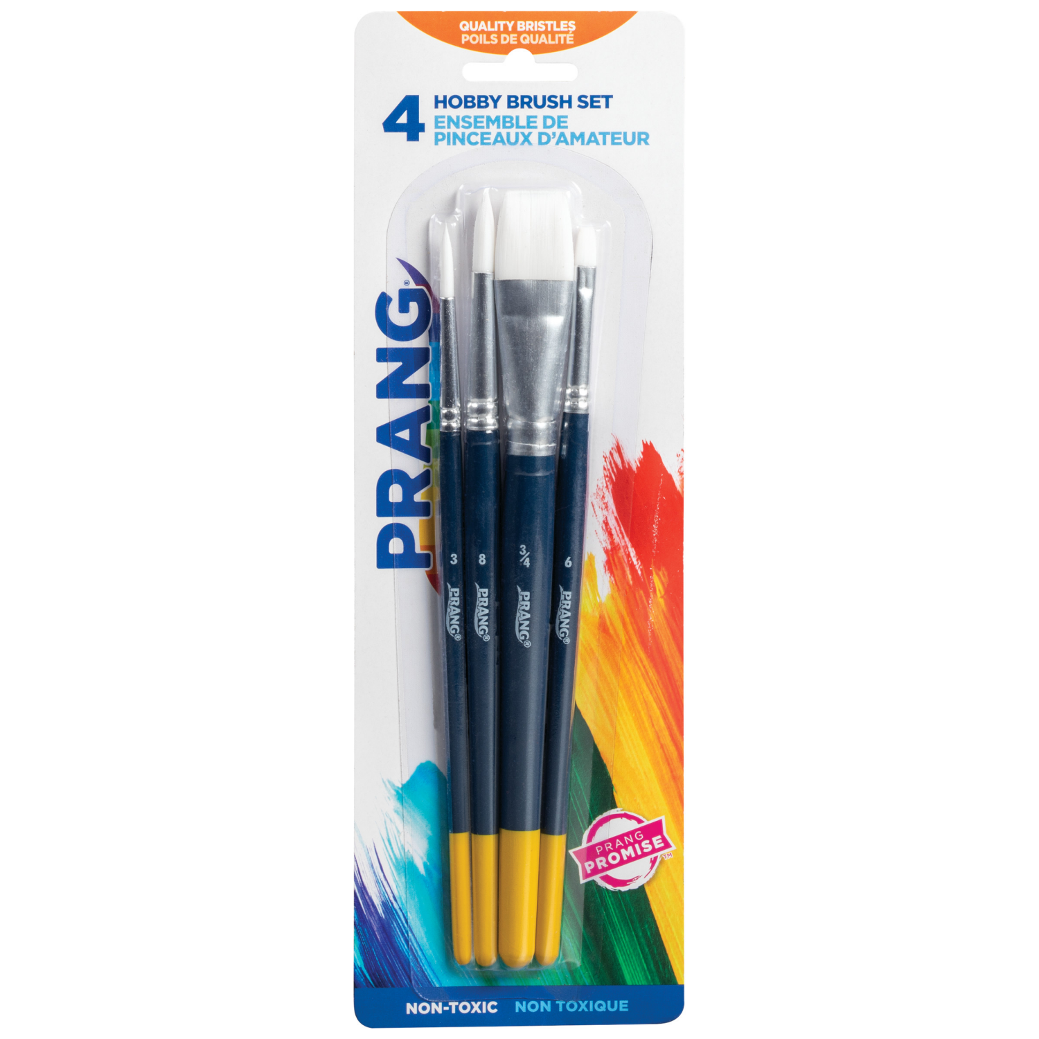 slide 1 of 2, PRANG Hobby Paint Brush Set, Assorted Sizes, 4, 4 ct