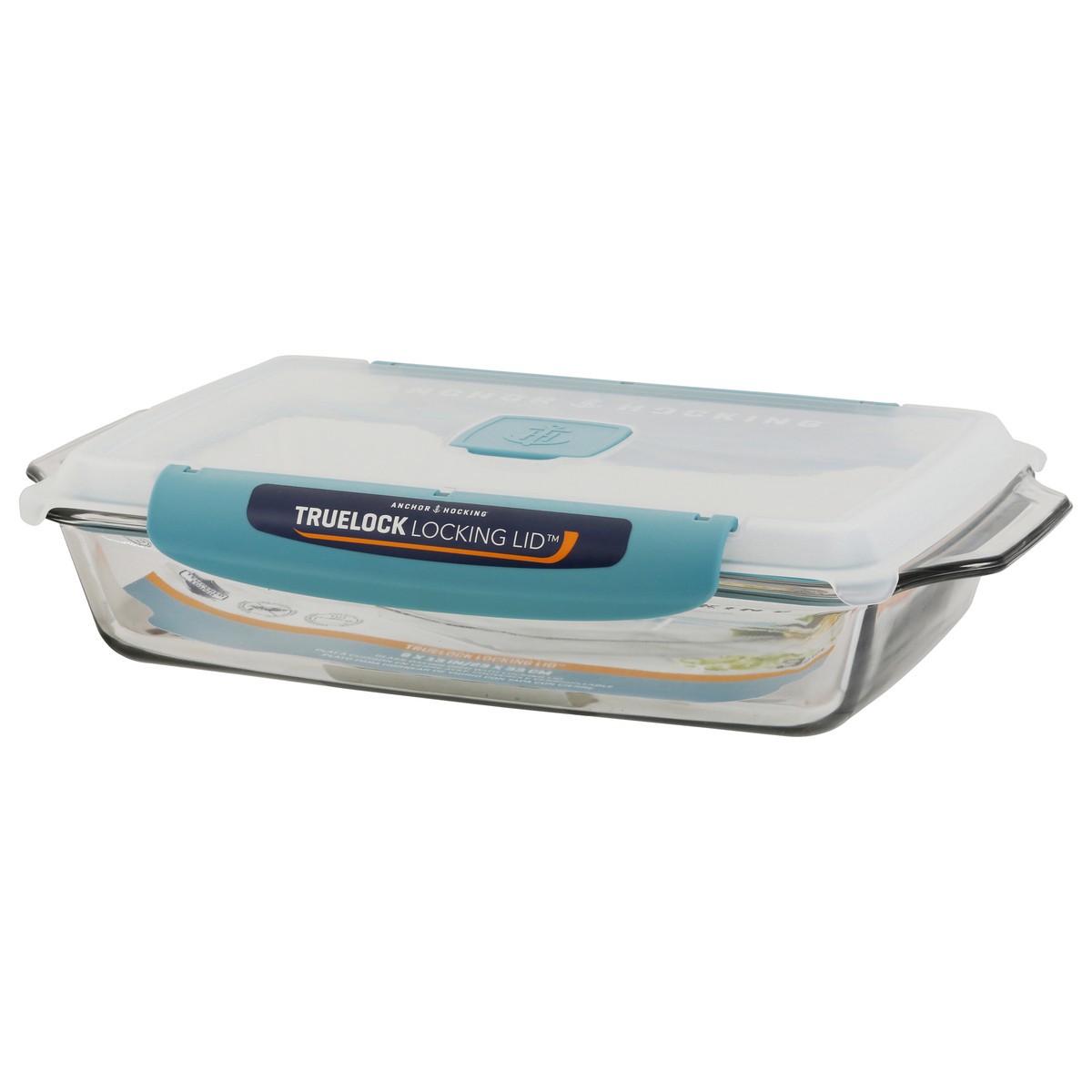 slide 3 of 11, Anchor Hocking 3 Quart Glass Baking Dish With Locking Lid 1 ea, 1 ct