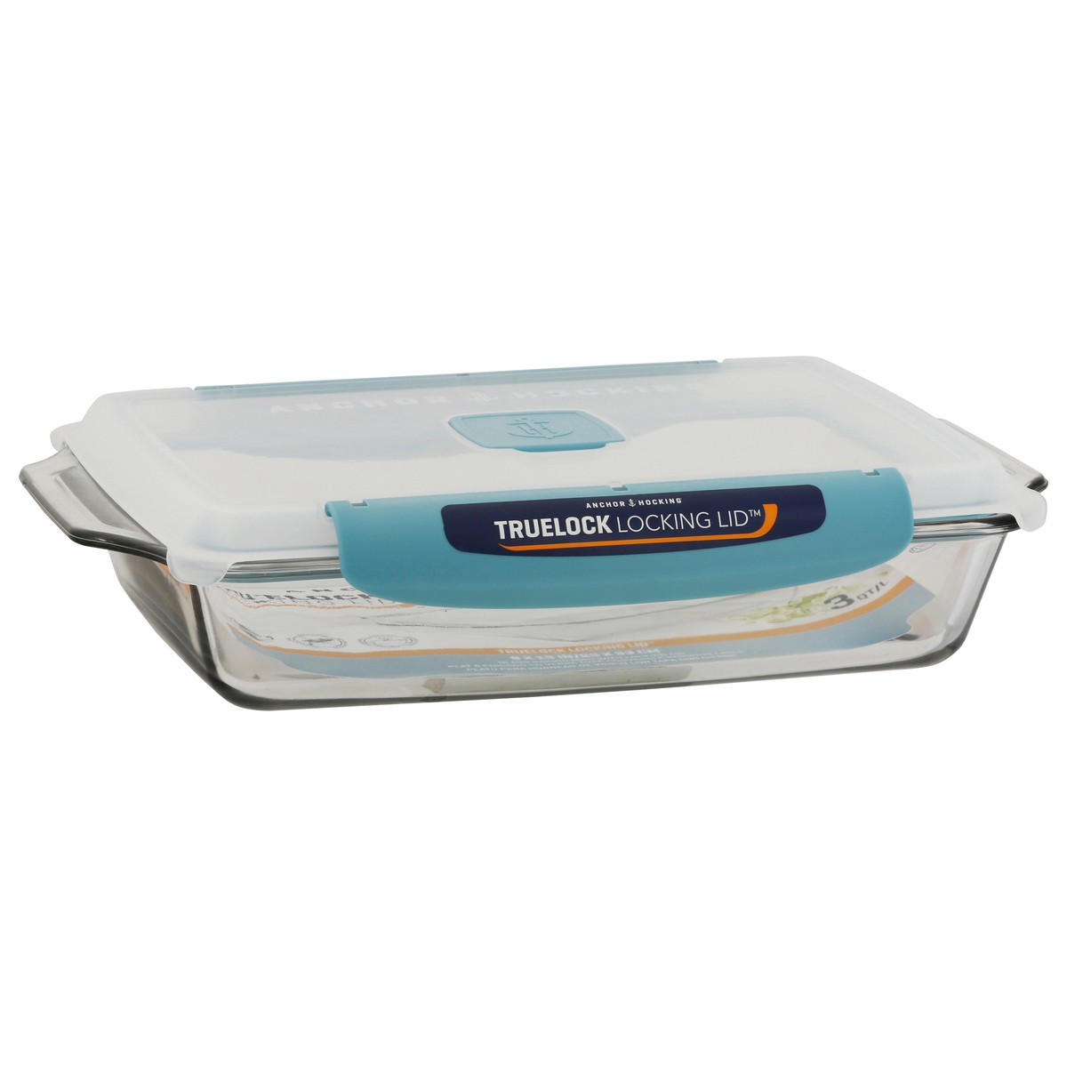 slide 7 of 11, Anchor Hocking 3 Quart Glass Baking Dish With Locking Lid 1 ea, 1 ct
