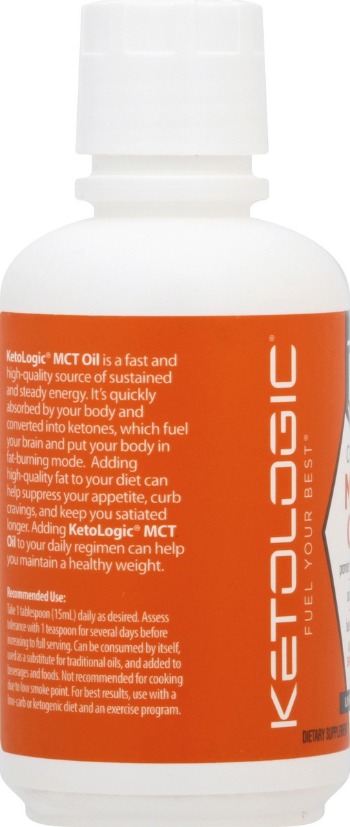 slide 7 of 9, KetoLogic Unflavored MCT Oil 16 oz, 16 oz