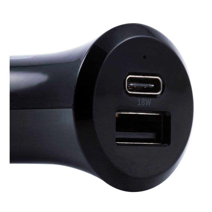 slide 2 of 3, Ativa Dc Charger For Usb Type-A And Usb Type-C Devices, Black, 45869, 1 ct