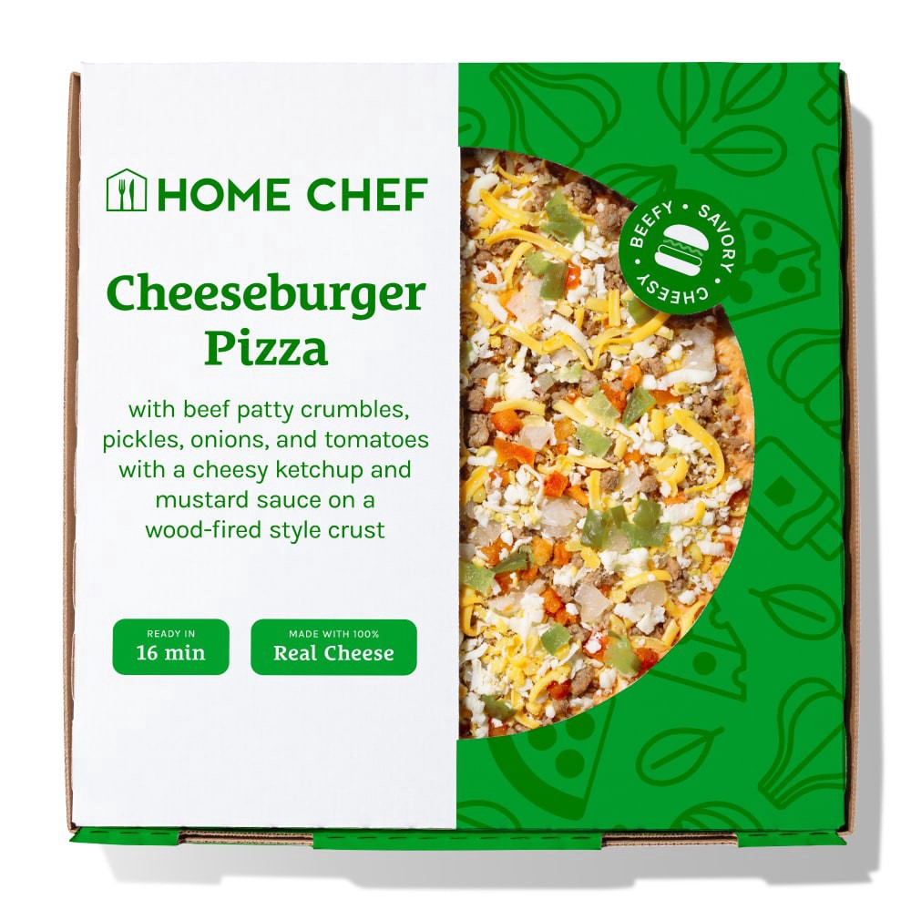 slide 2 of 2, Home Chef Cheeseburger Pizza, 23.1 oz