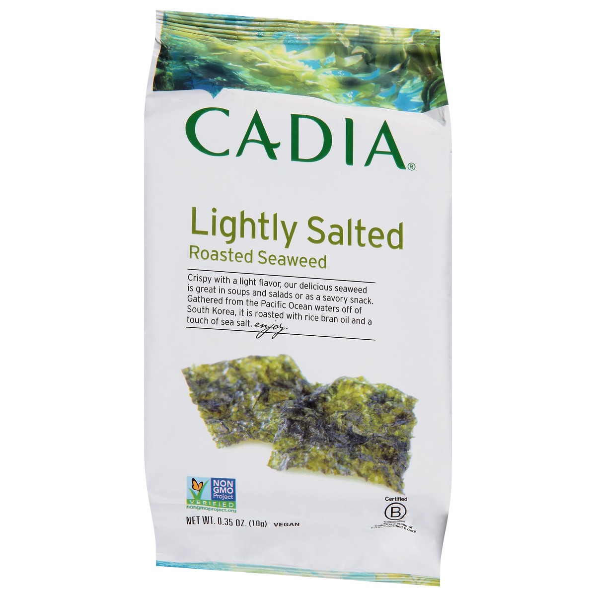 slide 2 of 9, Cadia Roasted Lightly Salted Seaweed 0.35 oz, 0.35 oz