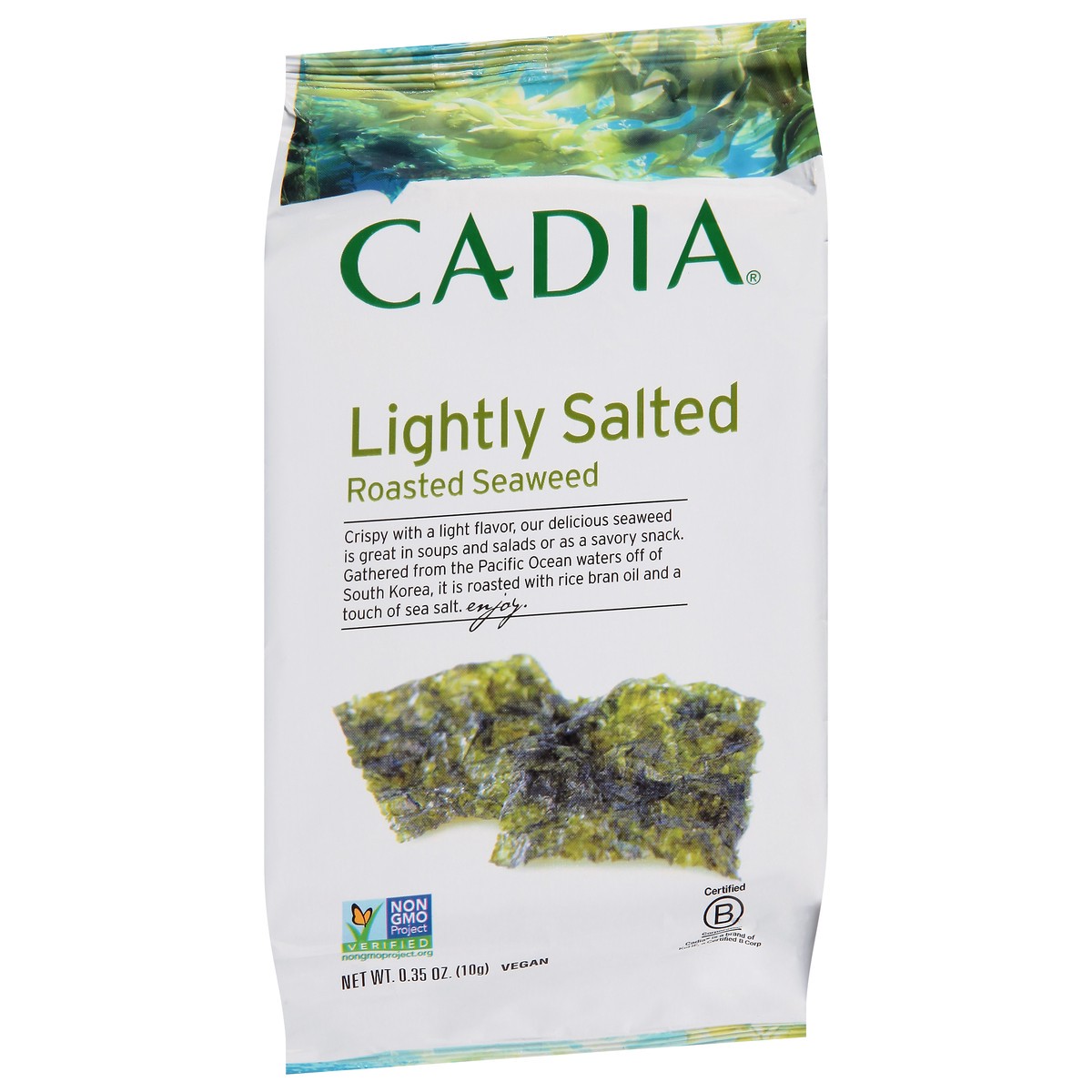 slide 9 of 9, Cadia Roasted Lightly Salted Seaweed 0.35 oz, 0.35 oz