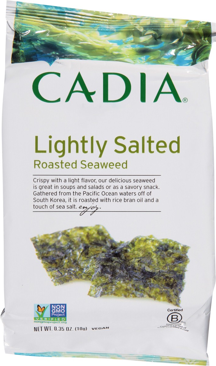 slide 4 of 9, Cadia Roasted Lightly Salted Seaweed 0.35 oz, 0.35 oz