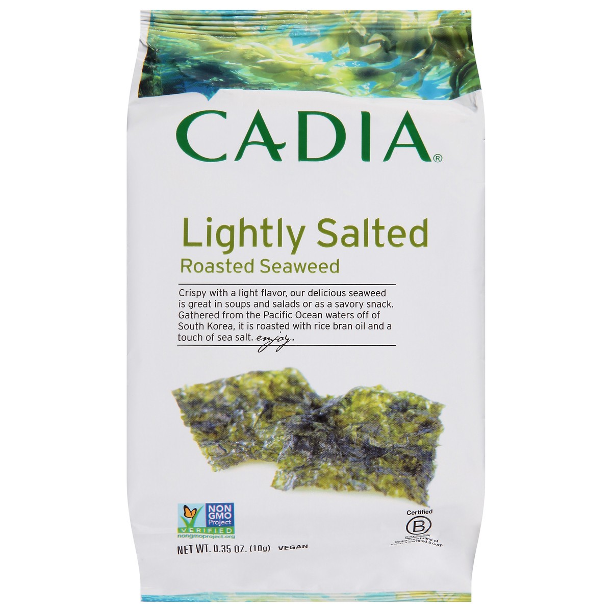 slide 1 of 9, Cadia Roasted Lightly Salted Seaweed 0.35 oz, 0.35 oz