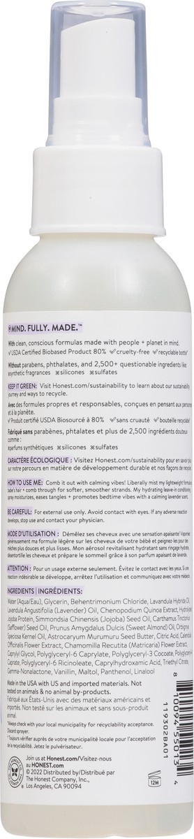 slide 2 of 12, Honest Calm Lavender Conditioning Detangler 4.0 fl oz, 4 fl oz
