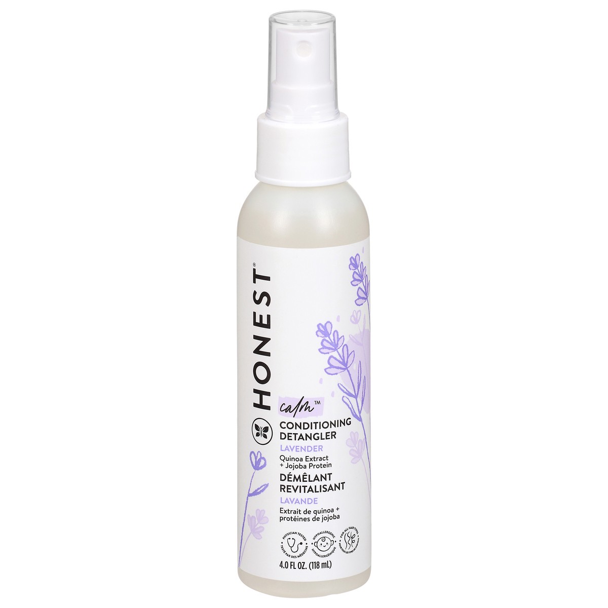slide 1 of 12, Honest Calm Lavender Conditioning Detangler 4.0 fl oz, 4 fl oz