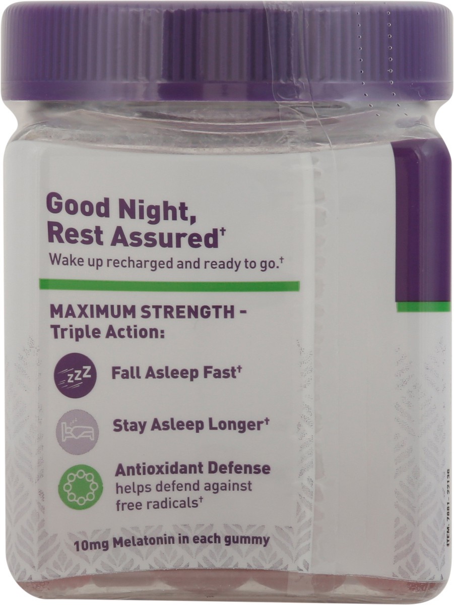 slide 2 of 9, Natrol 10mg per Gummy MelatoninMax Blueberry Flavor, 50 ct