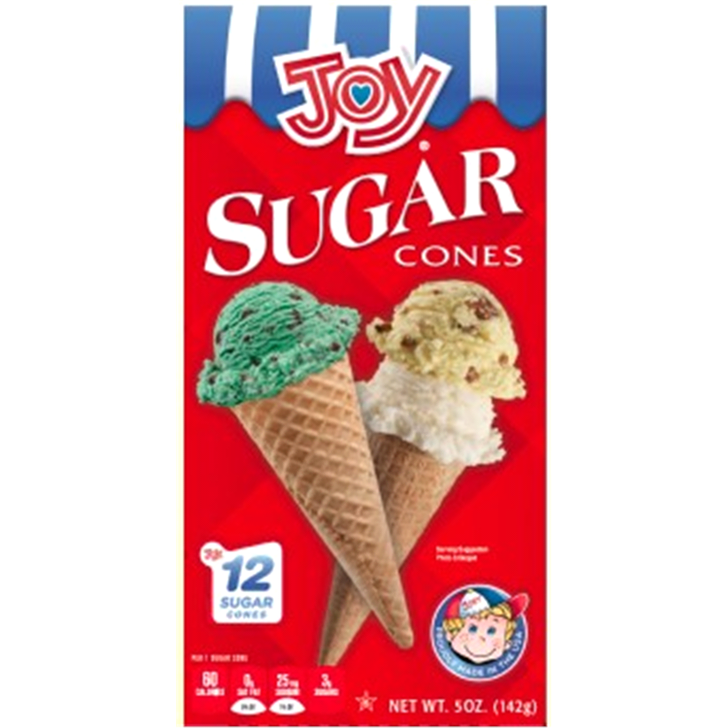 slide 1 of 2, Joy Sugar Cones, 12 ct