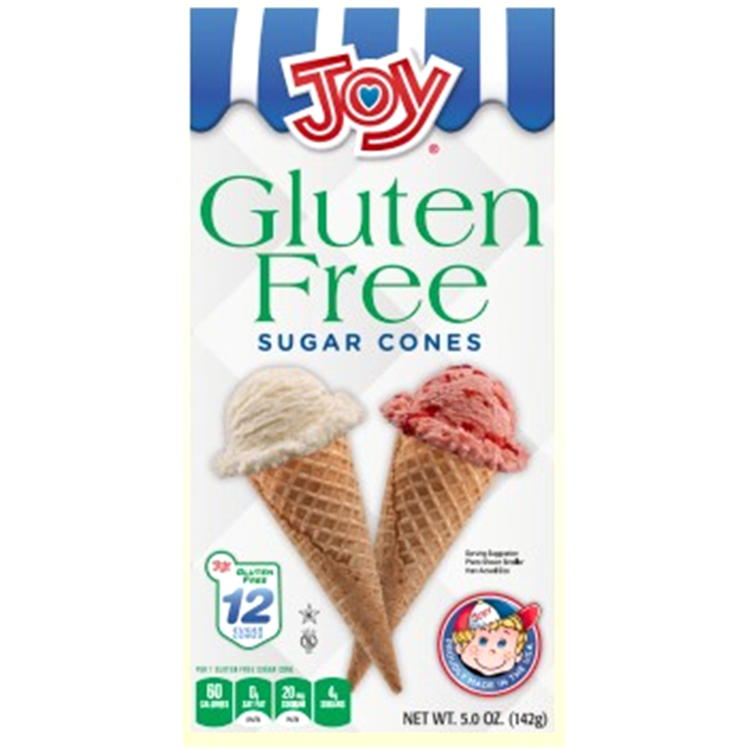 slide 1 of 2, Joy Gluten Free Sugar Cones 12 ea, 12 ct