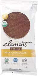 Element Organic Milk Chocolate Topped Rice Cakes 3.5 oz