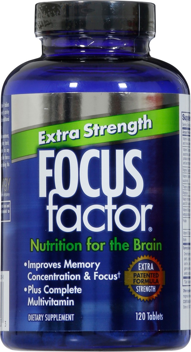 slide 5 of 9, Focus Factor Extra Strength Tablets, 120 ct