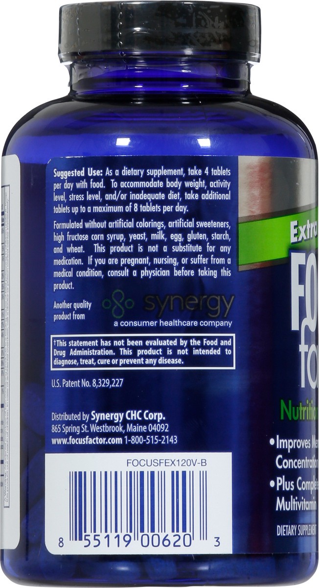 slide 7 of 9, Focus Factor Extra Strength Tablets, 120 ct