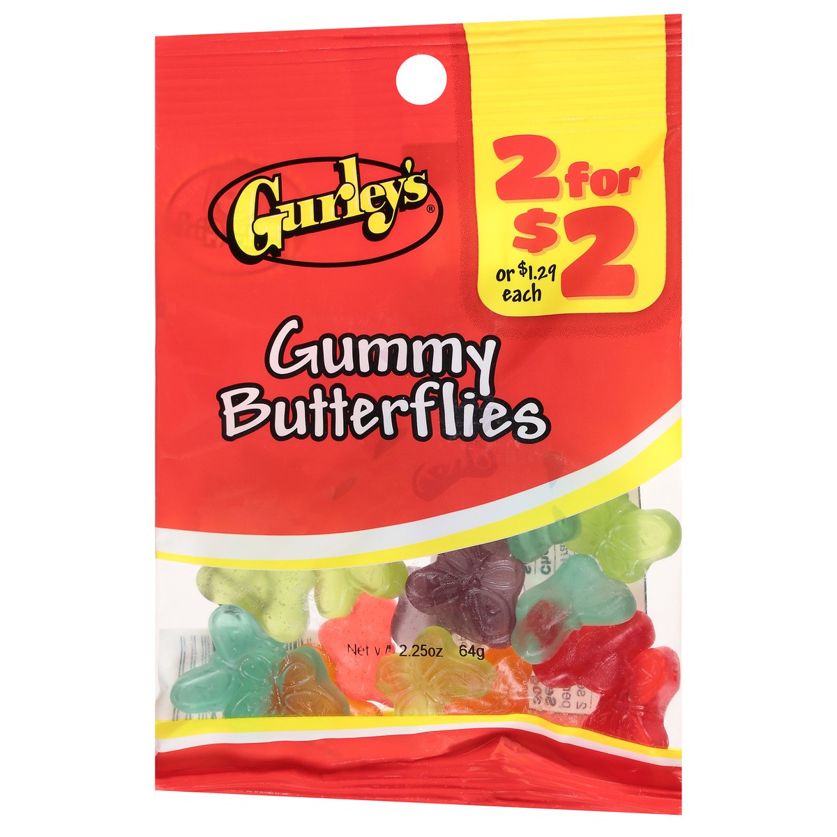 slide 4 of 14, Gurley's Gummy Butterflies 2.25 oz, 2.25 oz