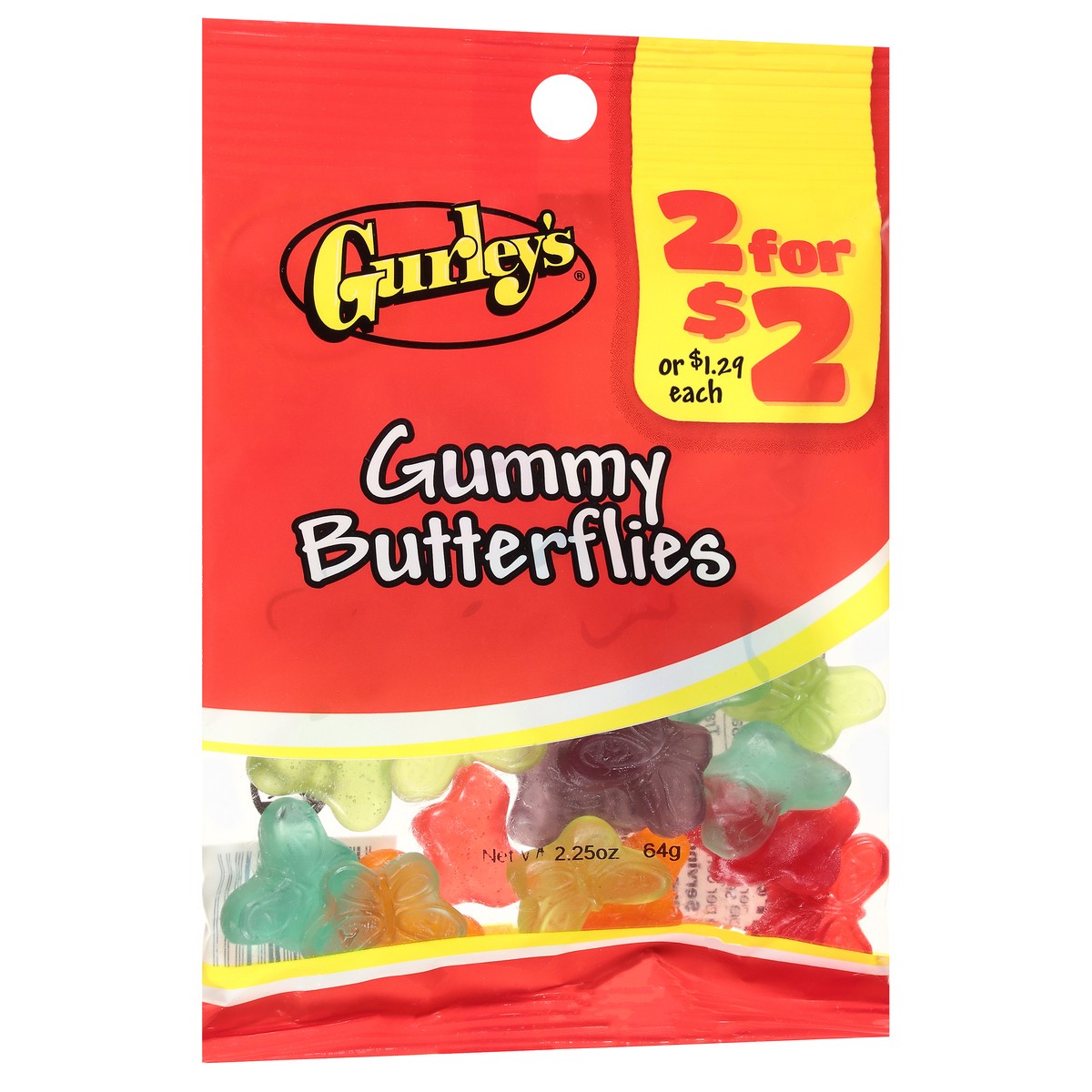 slide 7 of 14, Gurley's Gummy Butterflies 2.25 oz, 2.25 oz