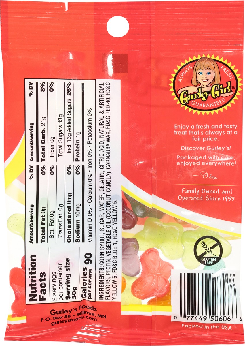 slide 2 of 14, Gurley's Gummy Butterflies 2.25 oz, 2.25 oz