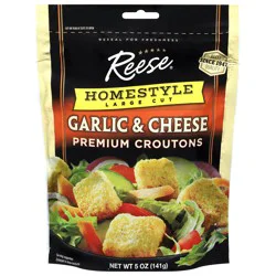 Reese Homestyle Large Cut Premium Garlic & Cheese Croutons 5 oz