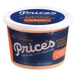 Price's Original Pimiento Cheese Spread with Peppers 20 oz
