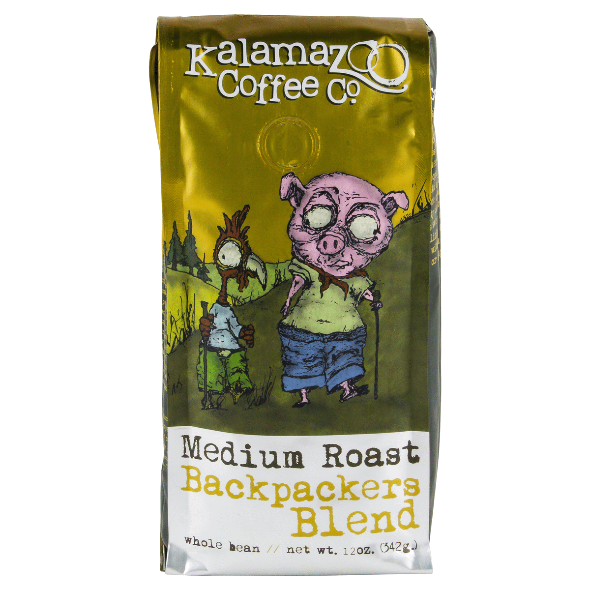 slide 1 of 13, Kalamazoo Coffee Backpackers Blend Medium, 12 oz