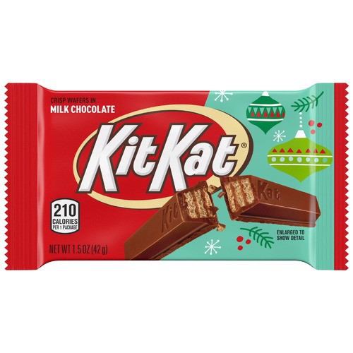 slide 1 of 1, KIT KAT Single Bars Xmas, 1.5 oz