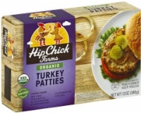 slide 1 of 1, Hip Chick Farms Hipchk Turkey Burger,Og2, 12 oz