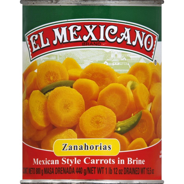 slide 1 of 1, El Mexicano Sliced Pickled Carrots, 26 oz