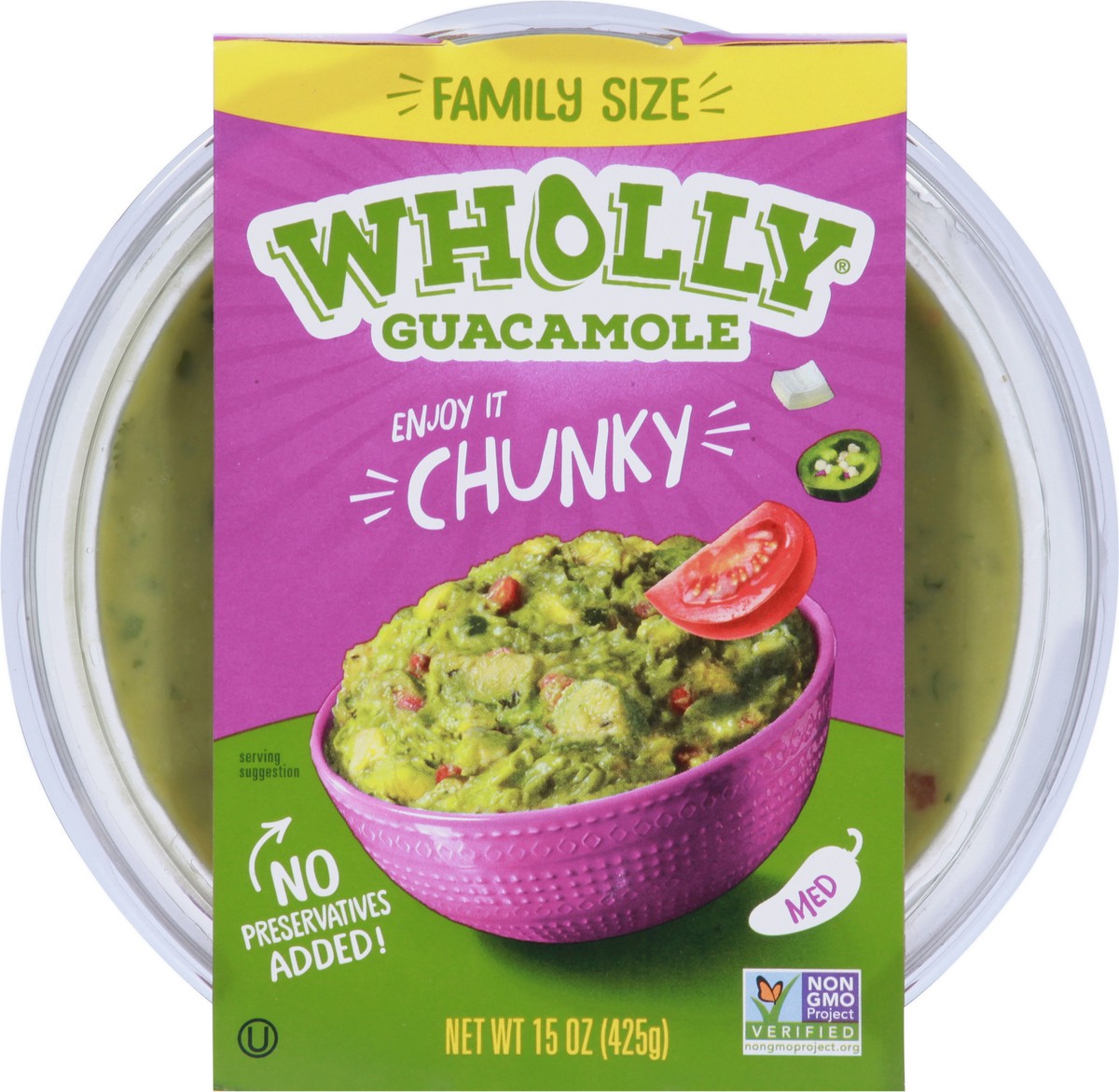 slide 6 of 9, Wholly Guacamole Gauc Chunky Bowl, 15 oz