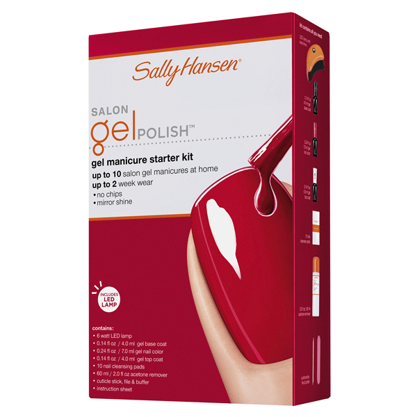 slide 1 of 1, Sally Hansen Salon Gel Polish Gel Manicure Starter Kit, 1 ct