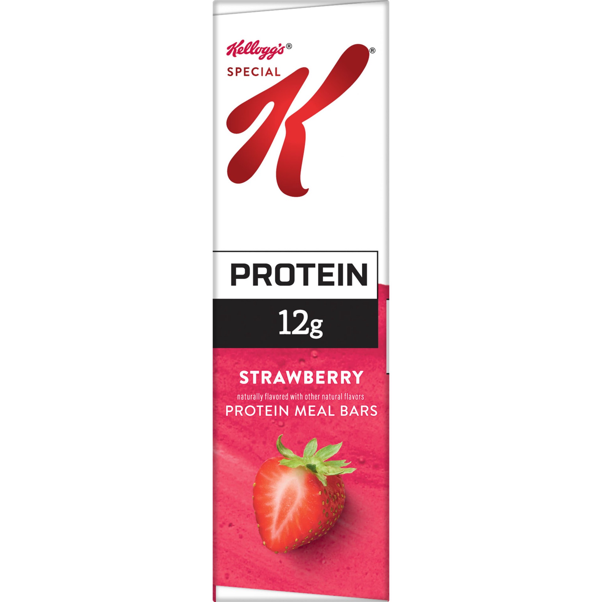 slide 5 of 5, Special K Bar Protein Meal Bars, 12g Protein Snacks, Meal Replacement, Value Size, Strawberry, 19oz Box, 12 Bars, 19 oz